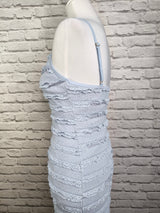 Schlauchkleid- Blaugrau