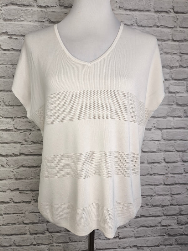 Leichter Viskosepullover- Hellbeige