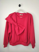 Statement -Sweatshirt Schleife- Pink