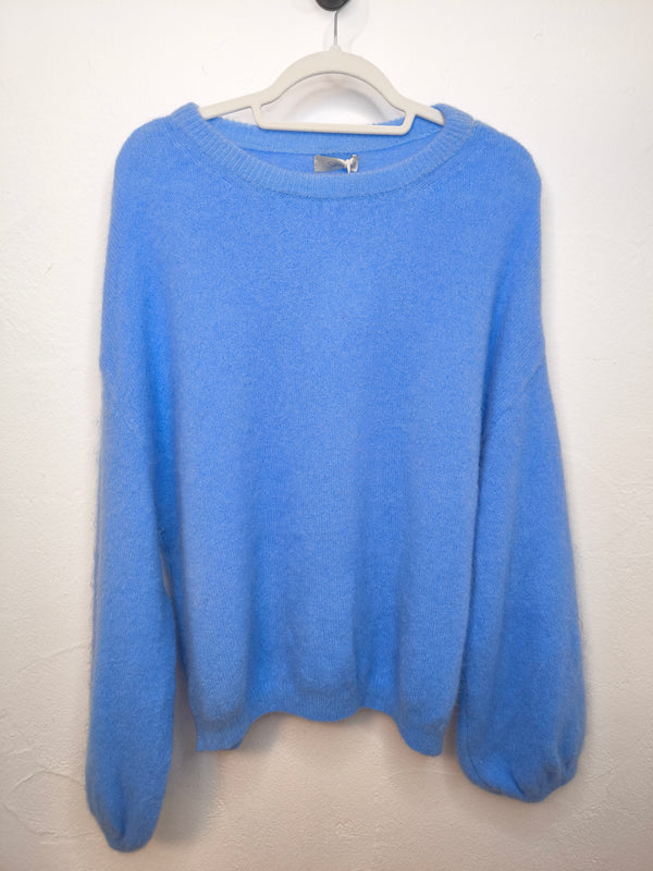 Flauschiger Alpaka Pullover- HELLER SOMMER