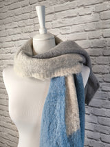 Dreamy Days Winterschal Superweich- Blau Beige Grau