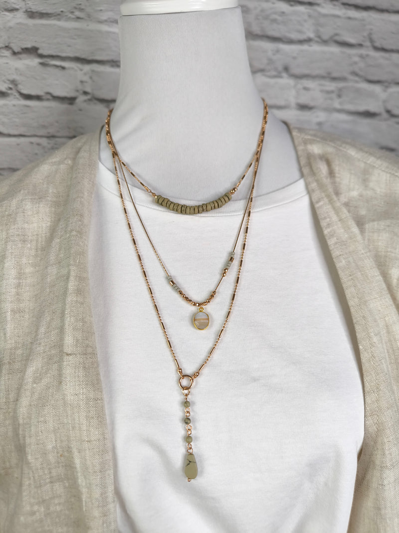 Mehrreihige Boho Kette