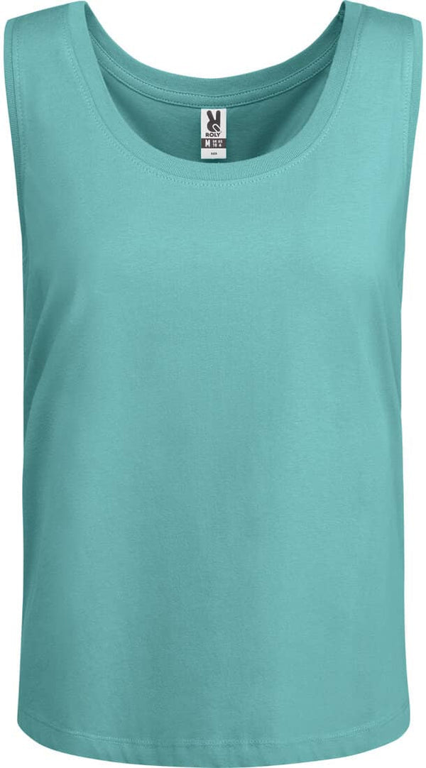 BIO COTTON TOP- DUSTY BLUE