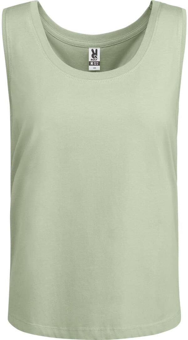 BIO COTTON TOP- MIST GREEN