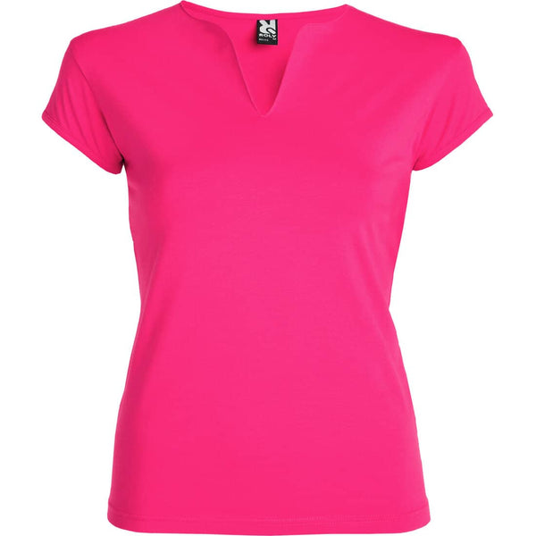 T-SHIRT mit V- Ausschnitt BELICE- Pink