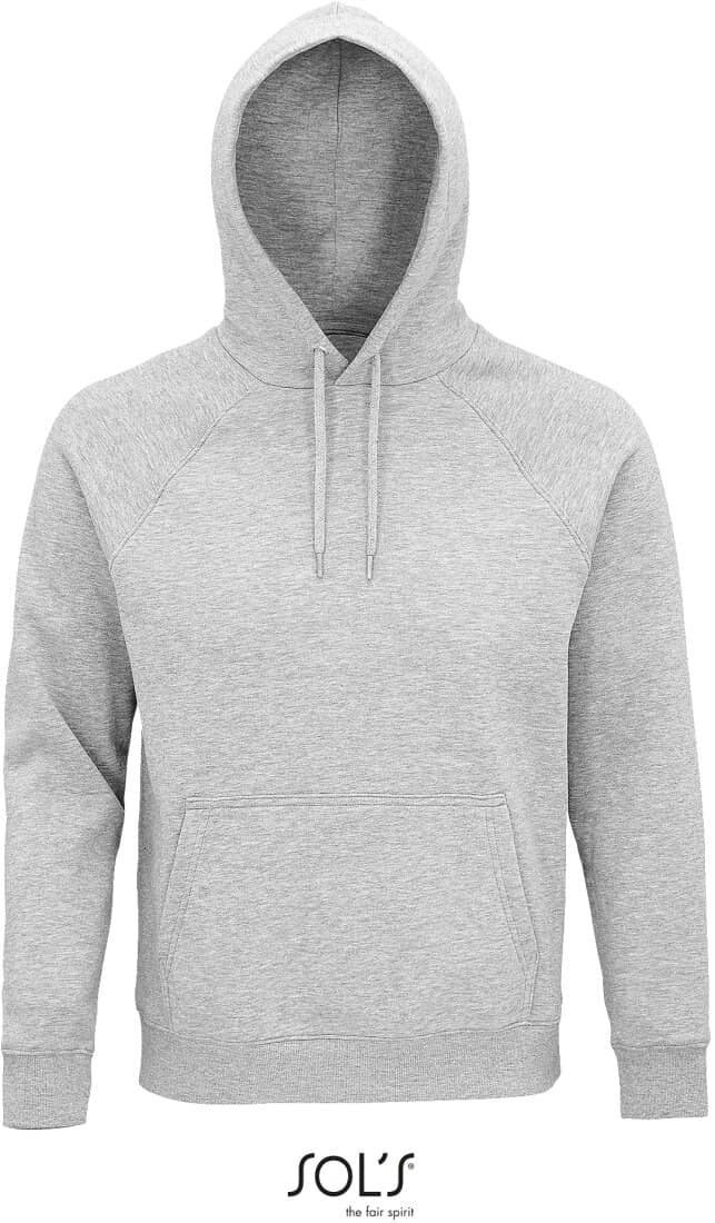 BIO HOODIE STELLAR UNISEX- GRAUMELIERT