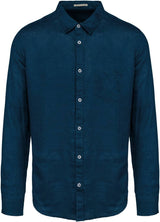 Vorgewaschenes Leinen-Hemd MEN - VERDANT WINTER