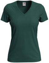 Klassisches Bio T- Shirt mit V- Ausschnitt - TRUE AUTUMN