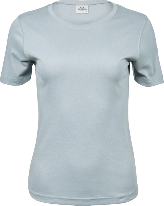 Bio Cotton T-Shirt Rundhals- Ice Blue