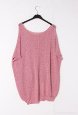 Strick Shirt Lameé- Blush