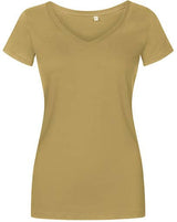 Klassisches Bio T- Shirt mit V- Ausschnitt - TRUE AUTUMN