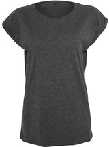 BIO COTTON T-SHIRT MIT GERADEM ÄRMEL UND AUFGEROLLTEM ÄRMELSAUM - TWILIGHT WINTER