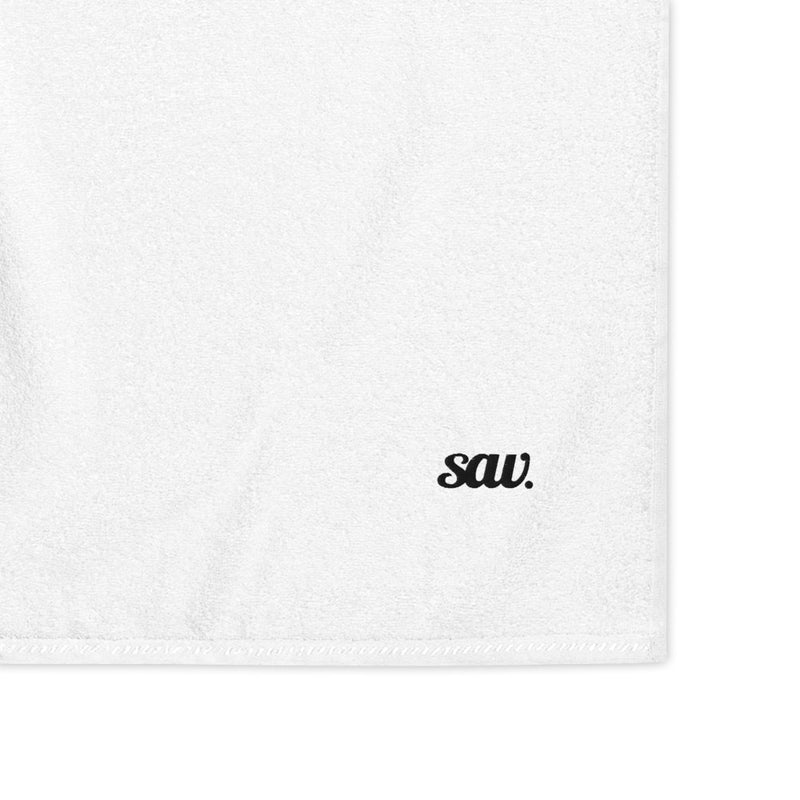 Handtuch aus türkischer Baumwolle mit saw. Logo
